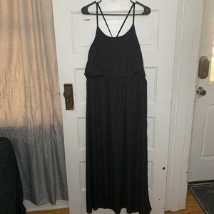 Black Maxi Dress Floor Length No Boundaries Size L (11-13)